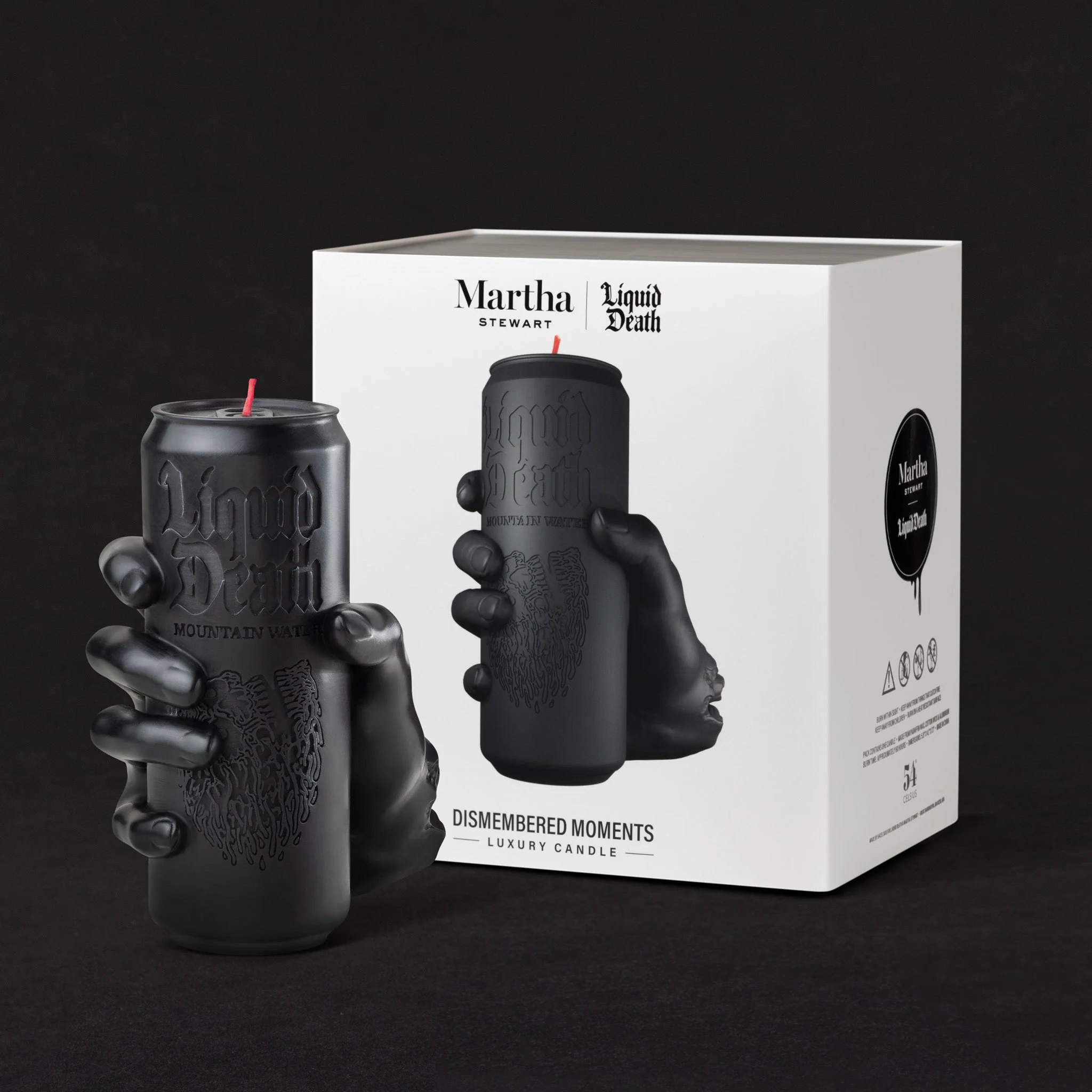Martha Stewart x Liquid Death Dismembered Moments Candle - Image 6