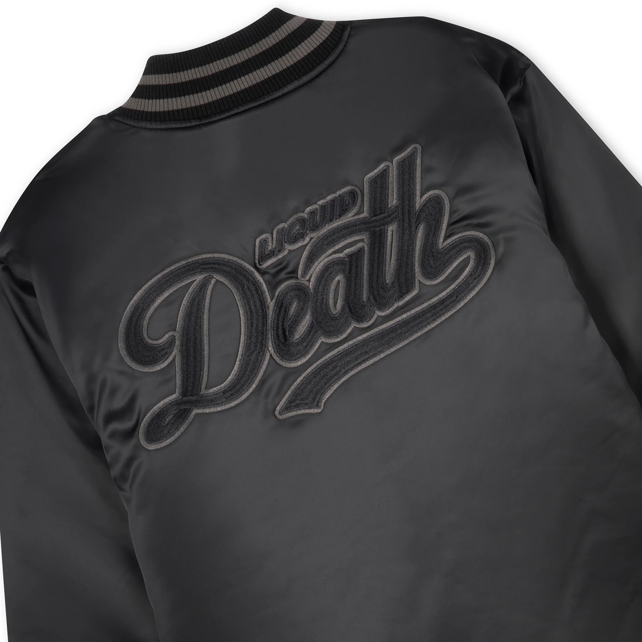 Team Death Satin Bomber Jacket - Image 4
